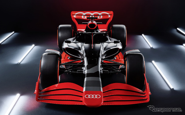 アウディが2026年からのF1参戦計画を発表した際に公開された「ショーカー」の画像(2022年8月)。