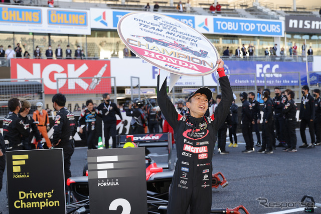 2年連続チャンピオンを獲得した野尻智紀(TEAM MUGEN)