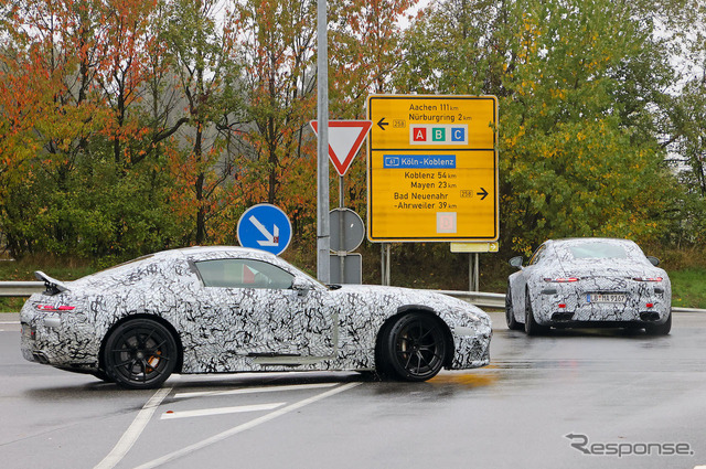 メルセデス AMG GT 53 Eパフォーマンス(スクープ写真)