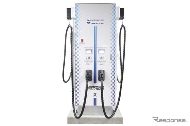 ホテルニューオータニ駐車場に設置されたEV用急速充電器「HFR1-120B10」