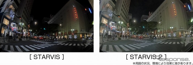 STARVISとSTARVIS 2の記録映像比較