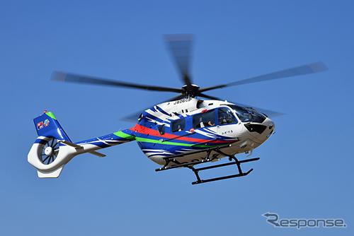 川崎重工の最新型ヘリコプター「H145//BK117 D-3」、初の報道用