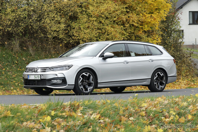 VW パサート 次期型プロトタイプ(スクープ写真)