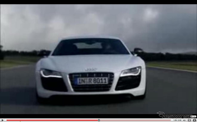 ［動画］アウディ R8 のフラッグシップ…痛快なV10サウンド