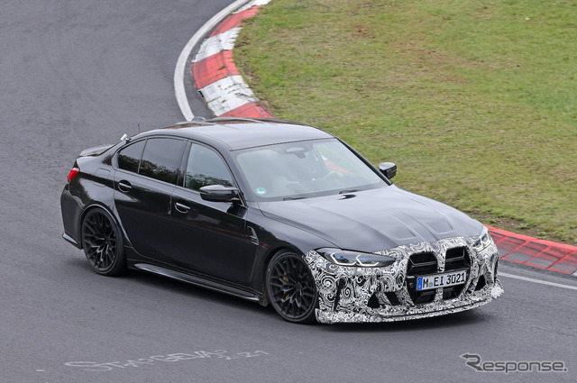 BMW M3 CS 新型プロトタイプ（スクープ写真）