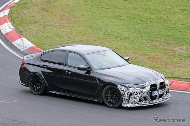 BMW M3 CS 新型プロトタイプ（スクープ写真）