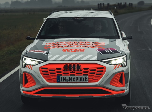 アウディ e-tron 改良新型のプロトタイプ