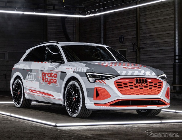 アウディ e-tron 改良新型のプロトタイプ