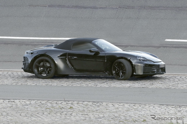 ポルシェ 718ボクスターEV 次期型プロトタイプ(スクープ写真)