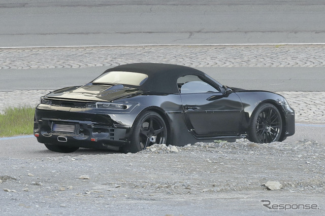 ポルシェ 718ボクスターEV 次期型プロトタイプ(スクープ写真)