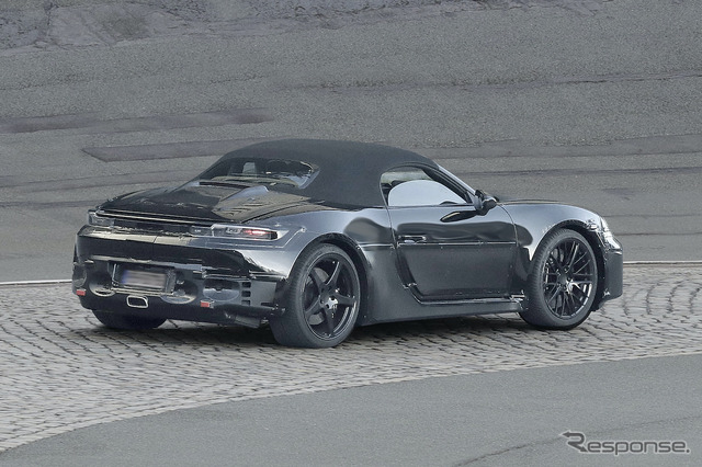 ポルシェ 718ボクスターEV 次期型プロトタイプ(スクープ写真)