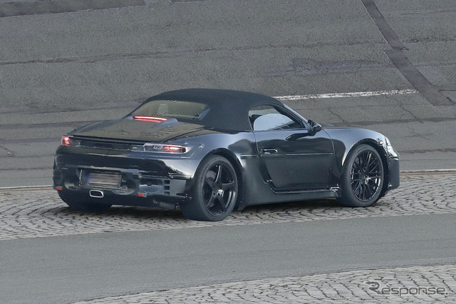 ポルシェ 718ボクスターEV 次期型プロトタイプ(スクープ写真)