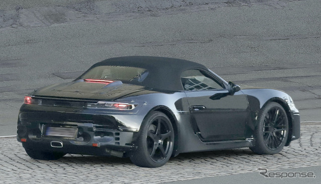 ポルシェ 718ボクスターEV 次期型プロトタイプ(スクープ写真)