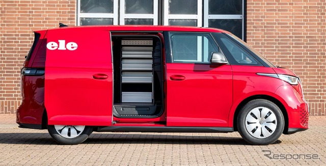 ドイツのプレミアム家電ブランド「Miele（ミーレ）」に納車されたフォルクスワーゲン ID.Buzz カーゴ。移動家電サービス車両として活用