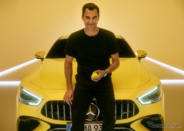 メルセデスAMG GT 63 S Eパフォーマンス の「ネオン・レガシー」とロジャー・フェデラー氏