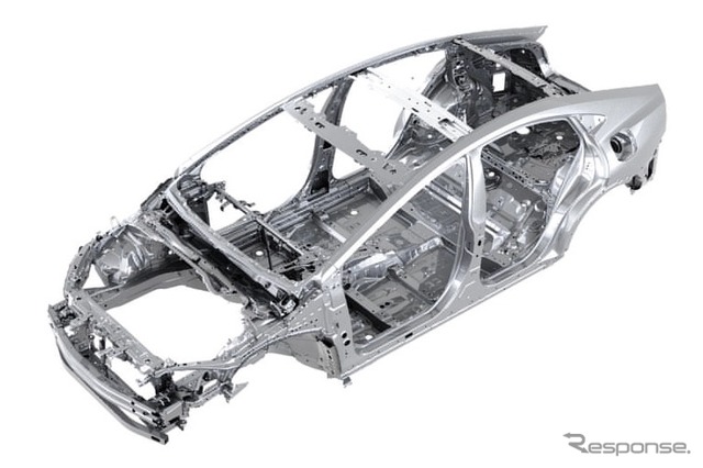 トヨタ・プリウス新型:高剛性ボディ(プロトタイプ)
