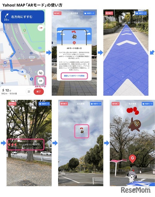 Yahoo! MAP 「ARモード」の使い方