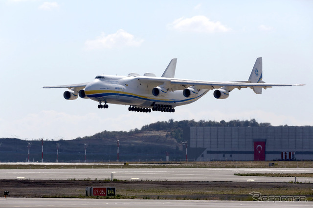 トルコのイスタンブールに飛来したAn-225ムリヤ(2021年2月)