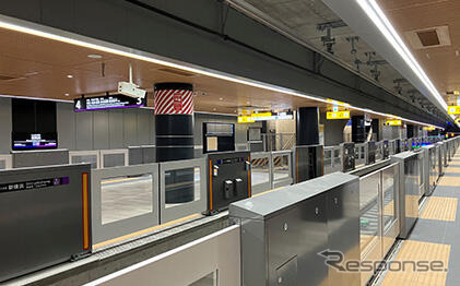 工事中の相鉄・東急直通線新横浜駅(2022年11月)。