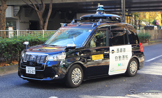 東京・西新宿 スマートシティフェスタ(11月25~27日開催)で体験できる自動運転タクシー