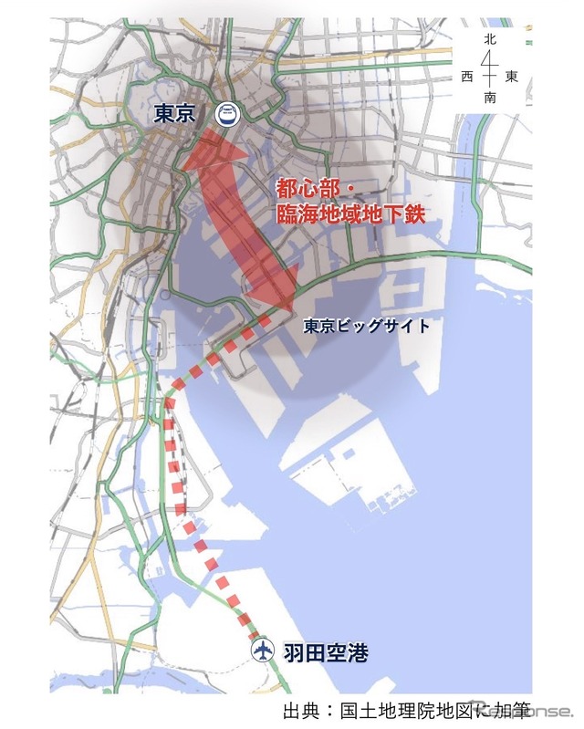 JR東日本が計画している羽田空港アクセス線との接続