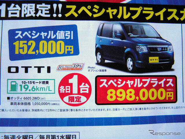 【週末の値引き情報】コンパクトカー&軽自動車