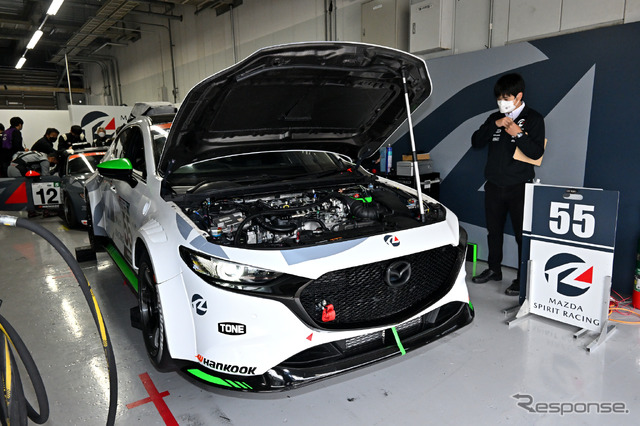 55号車MAZDA SPIRIT RACING MAZDA3 Bio concept