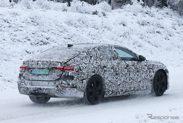 アウディ A6 e-tron プロトタイプ(スクープ写真)