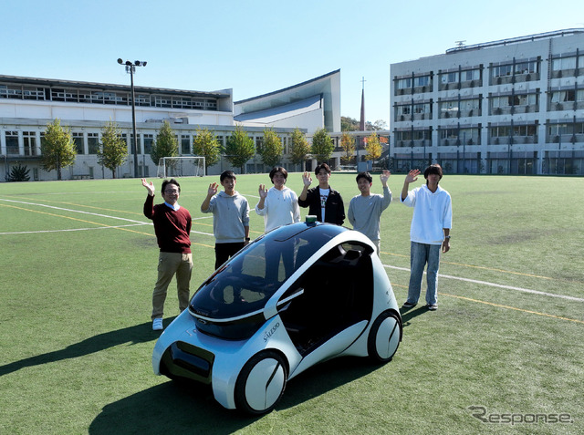 サレジオ高専が産学連携で現在開発中の自動運転EV「VISMO」