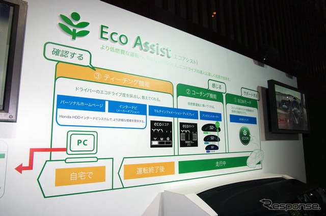 【ホンダ インサイト 新型発表】インターナビでエコアシストを最大限活用