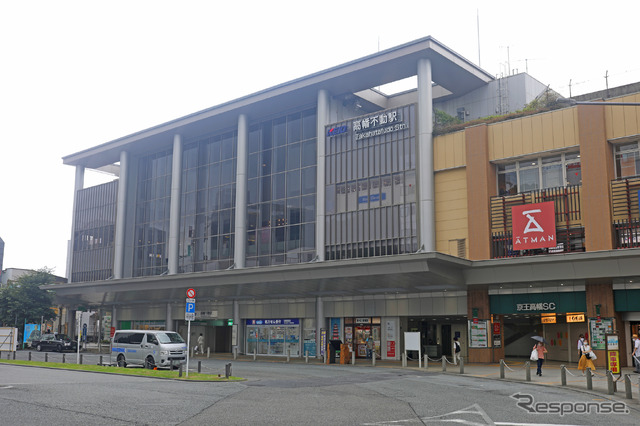 動物園線が分岐する高幡不動駅。