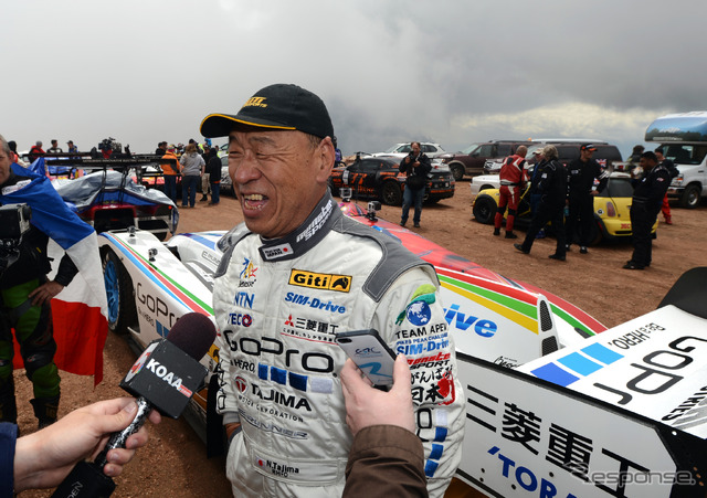 タジマモーターコーポレーションの田嶋伸博会長兼社長(パイクスピーク2013参戦時)