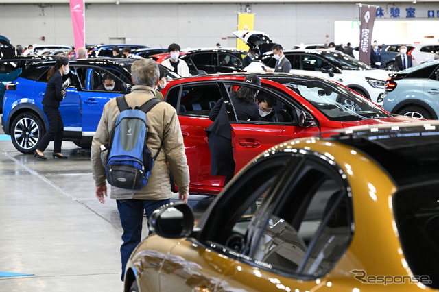 「輸入車電動車スタイルフェア」の会場