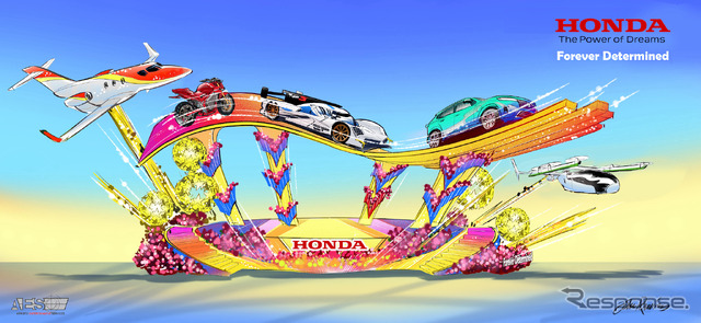 ローズパレード2023:ホンダのフロート