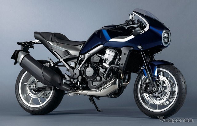 ホンダ HAWK11 パール ホークスアイ ブルー×ベータ シルバーメタリック
