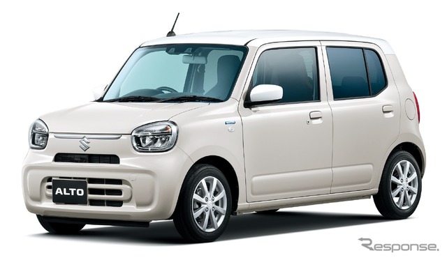 スズキ アルト ソフトベージュメタリック ホワイト2トーンルーフ