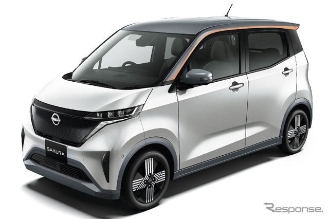 日産サクラ:ホワイトパール/チタニウムグレーの2トーン