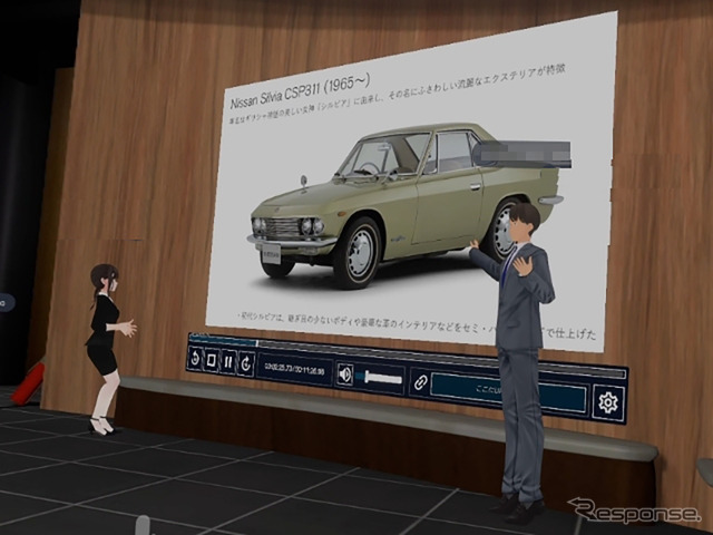 日産シルビア(1965年)。継ぎ目のない美しいボディは溶接後に手で削って滑らかにした手作りのスポーツカー。その価格は当時のサラリーマンの年収の3倍。今なら軽く1000万円以上の高級車だった。