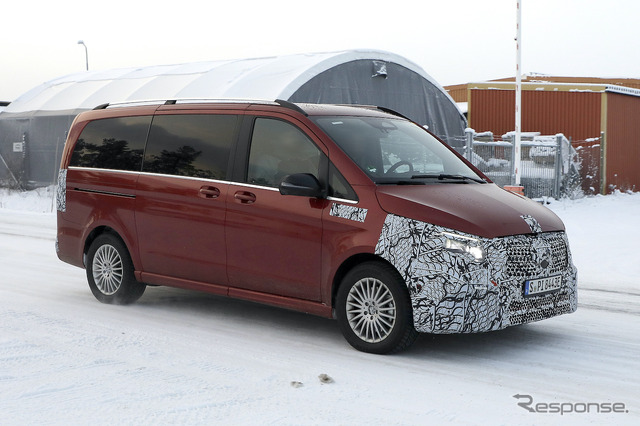 メルセデスベンツ EQV 改良新型プロトタイプ(スクープ写真)