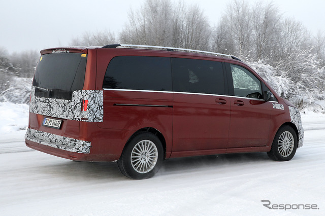 メルセデスベンツ EQV 改良新型プロトタイプ(スクープ写真)