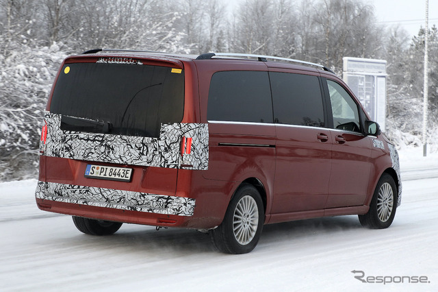 メルセデスベンツ EQV 改良新型プロトタイプ(スクープ写真)