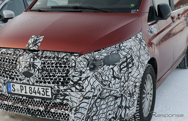 メルセデスベンツ EQV 改良新型プロトタイプ(スクープ写真)