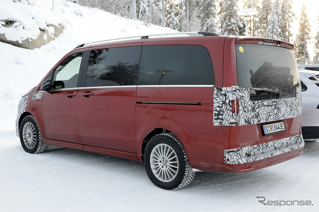 メルセデスベンツ EQV 改良新型プロトタイプ(スクープ写真)