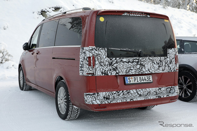 メルセデスベンツ EQV 改良新型プロトタイプ(スクープ写真)