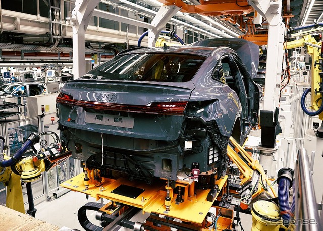アウディのベルギー工場で生産が開始された Q8 e-tron スポーツバック