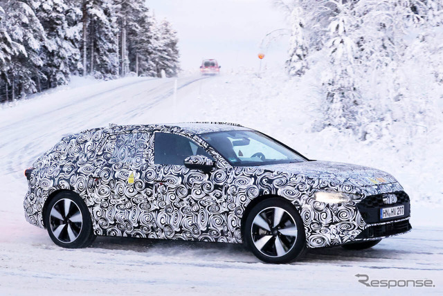 アウディ A4 アバント PHEVモデルの次期型プロトタイプ(スクープ写真)