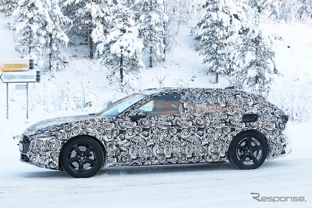 アウディ A4 アバント PHEVモデルの次期型プロトタイプ(スクープ写真)
