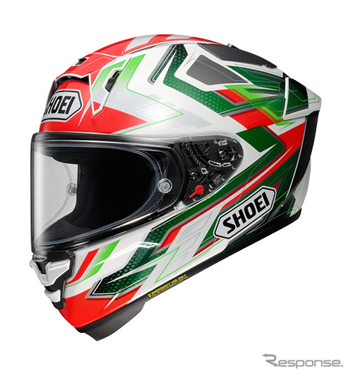 SHOEI X-Fifteen ESCALATE(グリーン/レッド)