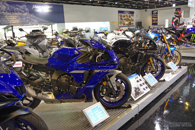 ヤマハ発動機のモーターサイクル(ヤマハコミュニケーションプラザ)
