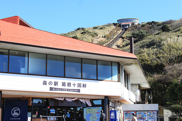 富士急行グループになった新生「森の駅 箱根十国峠」(Mt FUJI VIEW PARKING)富士急グループ「森の駅 箱根十国峠」